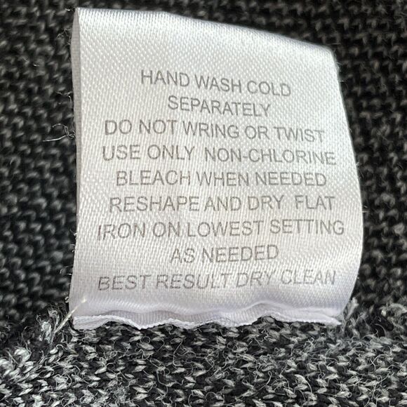 Pink Rose Womens Dress Size 1X Knit Black Grey Sleeveless Shift Y2K 80's Work - Picture 8 of 10